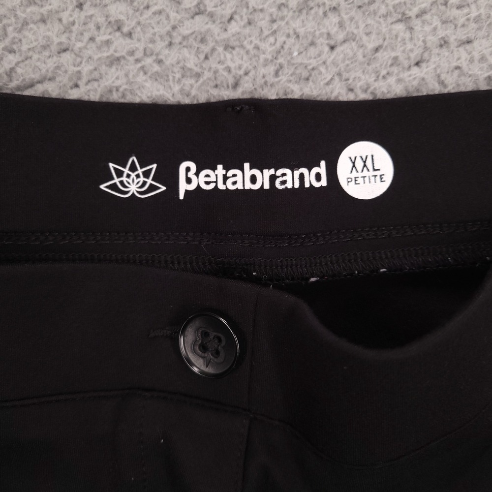 BETABRAND Pants Size XXL Petite Black Bootcut Two Pocket Ponte Dress Yoga - Picture 4 of 11